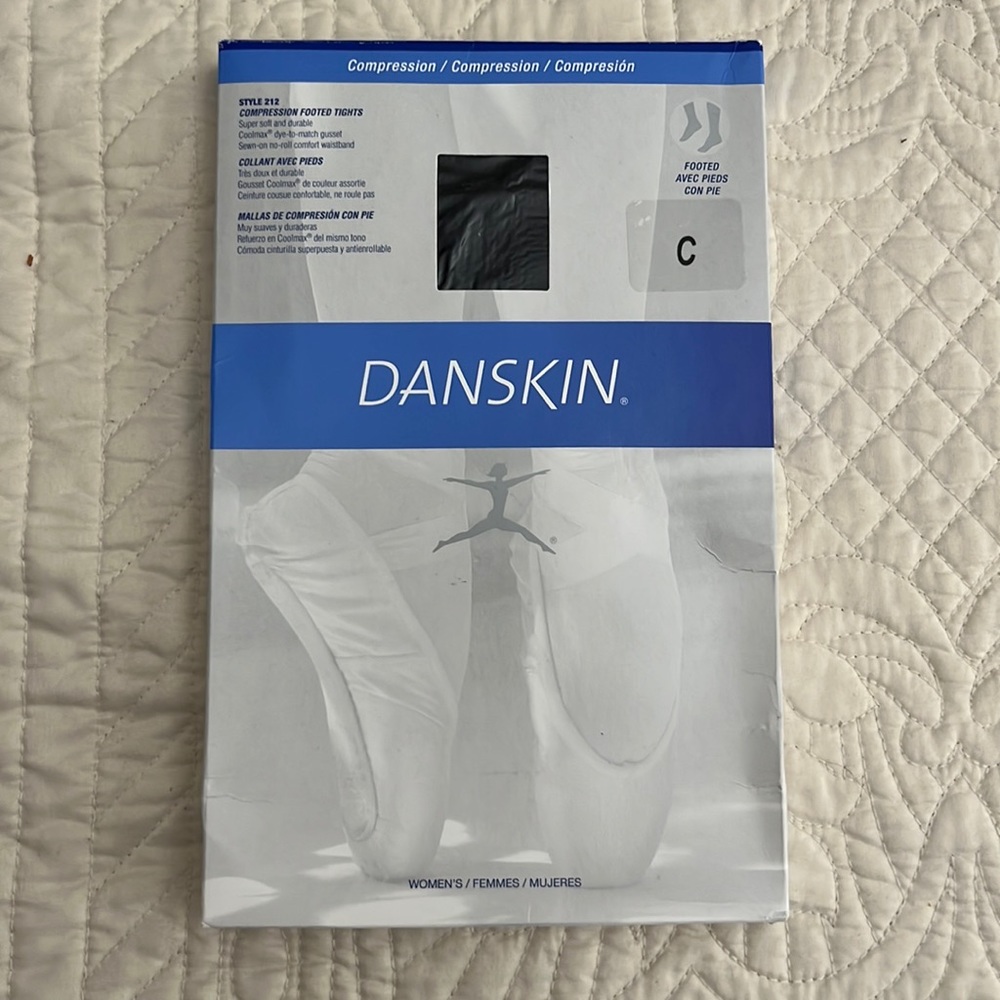 Brand-new Danskin black tights size C